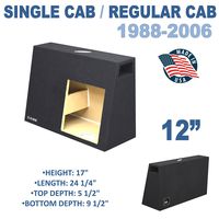 12" Single ported subwoofer box