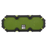 Altec Lansing iMW477 Mini LifeJacket 2 Bluetooth Speaker, IP67 Waterproof, Shockproof, Snowproof and it Floats Rating, with 10 Hours of Battery Life, 30 Foot Wireless Range, Green/Black