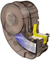 Brady X-117-499 Labxpert 1" Width with 0.44" Diameter vial top label Width x 0.5" Height, B-499 Nylon Cloth, Matte Finish Black on White Label (300 per Cartridge)