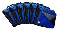 Case-it Universal 2-Inch 3-Ring Zipper Binder, Holds 13 Inch Laptop, Blue, Case of 6 (LT-007-C-BLU)