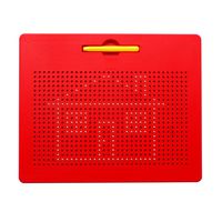 xcivi Large Size Free Play Doodle Magnetic Board Magnetic Drawing Tablet (Free Play-Red)