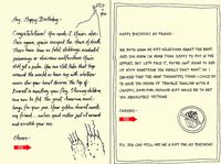 Quiplip Handwritten Yours Truly Birthday Cards, 6-Pack (YT08126PCK)