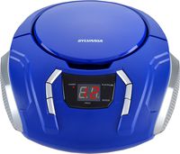 Sylvania SRCD261-Blue Portable CD Boombox with Am/FM Radio (Blue)