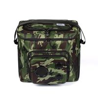 The #1 Cooler with Speakers on Amazon. 20-Watt Bluetooth Speakers & Subwoofer for Parties/Festivals/Boat/Beach. Rechargeable, Works with iPhone & Android (Camo, 2020 Edition)