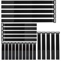 Ceeyali 25 Pack Hook and Loop Fastening Cable Ties Cable Straps for Wires Management Wire Organizer(10 Pack 15cm + 5 Pack 20cm + 5 Pack 25cm +5 Pack 30cm)