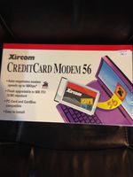Xircom Creditcard Laptop Modem 56K PCMCIA Modem with RJ-11 Connector Cable
