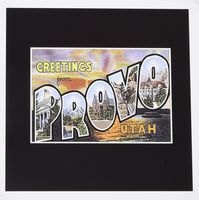 3dRose Greetings from Provo Utah Postcard Reproduction - Greeting Cards, 6 x 6", Set of 12 (gc_170632_2)