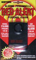 Sentinel Red Alert Personal Alarm (features EAR PIERCING 130dB Alarm)