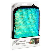 Reversible Sequined Messenger Tablet Case for 7-8 Tablets (Green)