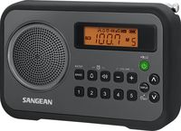 Sangean PR-D18BK AM/FM/Portable Digital Radio with Protective Bumper (Gray/Black)