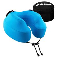 Cabeau Evolution S3 Travel Pillow, Memory Foam Airplane Neck Pillow for Travel, Breathable & Machine Washable Soft Cover, 360-Degree Neck & Chin Support, Blue