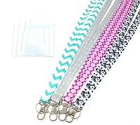 ECOHIP 4-Pack Lanyards for Women, Cute Lanyard with ID Holder, Name Badge Clips