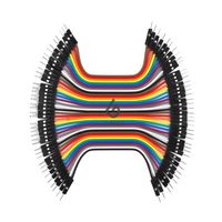 GenBasic 40 Piece Male to Male 4 Inch Solderless Ribbon Dupont-Compatible Jumper Wires for Breadboard Prototyping