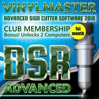 Graphic Sign Design Print Cut Software VinylMaster DSR Subscription (monthly fee) Unlock 2 PCs