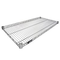 Nexel Wire Shelf, Chrome Finish, 18"W x 48"L