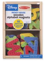 Melissa & Doug Disney Wooden Letter Alphabet Magnets (Developmental Toys, Sturdy Wooden Construction, 52 Pieces, Great Gift for Girls and Boys - Best for 2, 3, and 4 Year Olds)