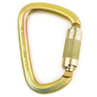 Spidergard S01813-S Steel Carabiner  50kn (11,200 lb) Rated,  Twist Auto Lock, ANSI Certified