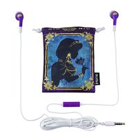eKids Disney Aladdin Noise Isolating Earbuds with Built in Microphone and Travel Pouch