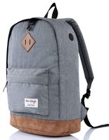 936Plus College Backpack High School Bookbag, Grey