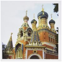 3dRose Set of 12 Greeting Cards, Church in Nice, France (gc_164887_2)