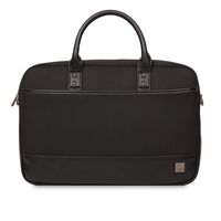Knomo Luggage Men's Princeton 15.6" Laptop Briefcase, Black, One Size