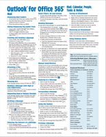Microsoft Outlook 365 Mail, Calendar, People, Tasks, Notes Quick Reference - Windows Version (Cheat Sheet of Instructions, Tips & Shortcuts - Laminated Guide)