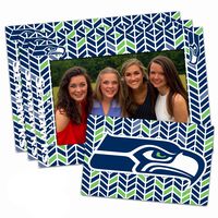 Worthy Promo NFL Seattle Seahawks Magnetic Frame & Bonus Magnet, 3 Pack, Blue, 4" by 6", 3 Pack