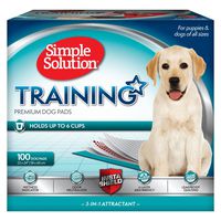Simple Solution Training Puppy Pads | 6 Layer Dog Pee Pads, Absorbs Up to 6 Cups of Liquid | 23x24 Inches, 100 Count