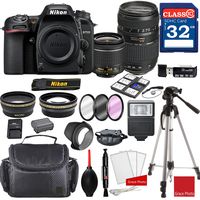 Nikon D7500 DX-Format Digital SLR w/AF-P DX NIKKOR 18-55mm f/3.5-5.6G VR Lens & Tamron 70-300mm f/4-5.6 Di LD Macro Autofocus Lens + Professional Accessory Bundle