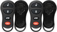 KeylessOption Just the Case Keyless Entry Remote Control Car Key Fob Shell Replacement for GQ43VT17T, 04602260 (Pack of 2)