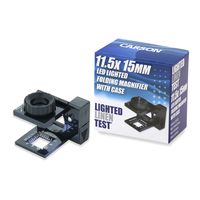 Carson LED Lighted LinenTest 11.5x Focusing Loupe (LT-10)