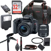 Canon EOS Rebel SL2 DSLR Camera Kit with EF-S 18-55mm STM Lens - WiFi Enabled