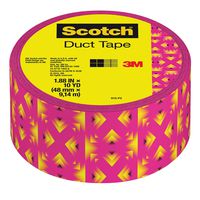 Scotch Duct Tape, 1.88" x 10 yd, Pink and Yellow Tribal (910-P2)