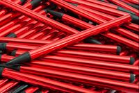 Islandoffer 50pcs Red 2 in 1 Smart Phone/Tablet/Smart MP5 Gaming Resistive Screen/Capacitive Stylus for WII NDSI Nitendo or Any Touch Screen Device