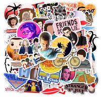 Stranger Things 50pcs Waterproof Vinyl Stickers Pack for for Laptop, Hydro Flask, Water Bottles, Phone, Ipad, Luggage. Aesthetic Decals for Teens, College Students. Extra Durable Vinyl