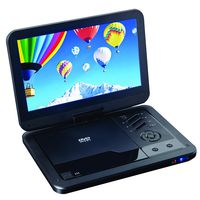 SuperSonic SC-1710 Portable DVD Player 10" High Definition: USB and SD inputs with Built-in Lithium Ion Battery and Swivel Display