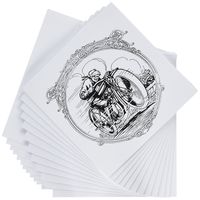 3dRose Black and White Motorcycle - Greeting Cards, 6 x 6 inches, set of 12 (gc_34968_2)