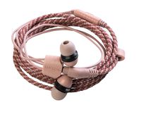 Wraps Limited Edition Wearable Braided Wristband Headphone Earbuds, Berry (WRLEBE-V16M)