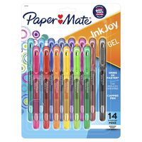 Paper Mate InkJoy Gel Pens Medium Point (0.7mm) Capped, 14 Count, Assorted Colors (2023009)