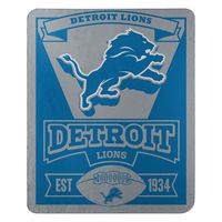 The Northwest Company Officially Licensed NFL Detroit Lions Marque Printed Fleece Throw Blanket, 50" x 60", Multi Color