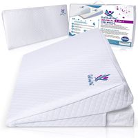 Crib Wedge Pillow for Baby - Universal - 3 Elevation Options for Better Sleep | Aids in Relieving Reflux | Nasal Congestion | Feeding - Happy Baby and Happy Parents - Cotton Fabric w/Carry Case