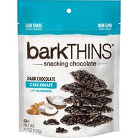 barkTHINS Snacking Dark Chocolate, Coconut with Almonds, 4.7 Ounce