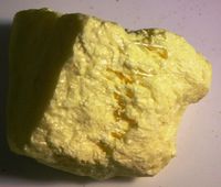 1-2" Sulfur Volcanic Rock - 2 Pieces