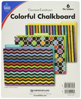 Carson Dellosa Colorful Chalkboard File Folders (136006)