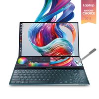 Asus ZenBook Pro Duo UX581 15.6" 4K UHD NanoEdge Bezel Touch, Intel Core i9-9980HK, 32GB RAM, 1TB PCIe SSD, GeForce RTX 2060, Innovative Screenpad Plus, Windows 10 Pro - UX581GV-XB94T, Celestial Blue