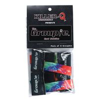Killer-Q Guitar Cable Organizer System - The Groupie Cord Keeper Tie Solution For Instruments, Audio Equipment - Tie Dye, 4 Pack