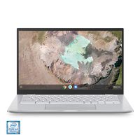 Asus Chromebook C425 Clamshell Laptop, 14" FHD 4-Way NanoEdge, Intel Core m3-8100Y Processor, 4GB RAM, 128GB eMMC Storage, Backlit KB, Silver, Chrome OS, C425TA-WH348