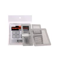 by.RHO Window and Door Screen Repair Patch kit. 25 Patches, Black (1⅞" x 1⅞" x 20pcs) (3½" x 3½" x 5pcs)