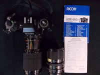 RICOH KR-30SP 35MM Film Camera with 2 MACRO ZOOM 80-200MM & 35-70MM LENS,1985 MADE IN JAPAN