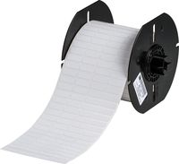 Brady B33-1-437 Label, Matte Tedlar, Self Extinguishing with Permanent Adhesive, 0.250" H x 0.750" W, White, 5000/Roll (Pack of 5000)